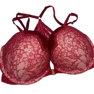 Victoria's Secret Burgundy Lace Bra